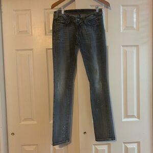 Vigoss‎ Studio Distressed Stretch Jeans Size 3/4 27